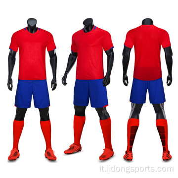 Vendita calda Soccer Soccer Uniform Set Football Uniform Custom Soccer Wear Football Personalizza la squadra del nome